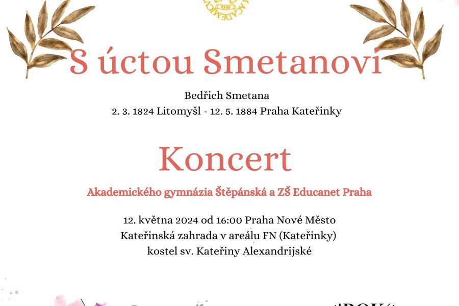 Koncert k poctě Bedřicha Smetany v Kateřinské zahradě