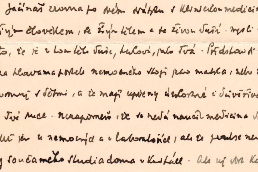 Dopis z roku 1935, který se po devadesáti letech vrátil na II. interní kliniku